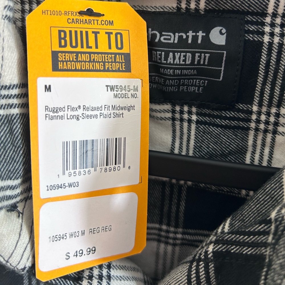 Men’s Carhartt Flannel NWT